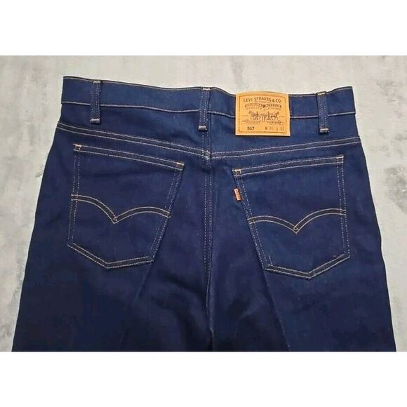 Levi's 517 Orange Tab Bootcut Jeans 36x31 Made In USA '93 Dark Wash Vintage EUC - Picture 10 of 10